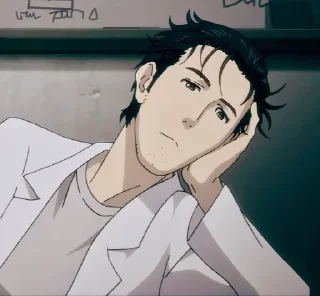 🥱 emoji Okabe Rintarou by @Astra1iX Telegram sticker 15 of 15