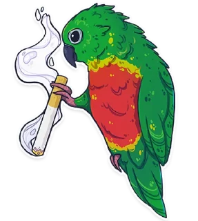 Sticker from ПАПУГИ by @kotypic
