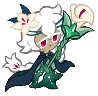 🌷 emoji White Lily Cookie! (Anim) Telegram sticker 12 of 43