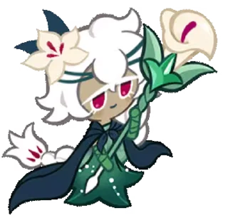 🌷 emoji White Lily Cookie! (Anim) Telegram sticker 18 of 43