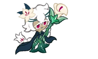 🌷 emoji White Lily Cookie! (Anim) Telegram sticker 22 of 43