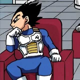 🌟 emoji VEGETA @GIFSHIGETSUSTICK Telegram sticker 7 of 83