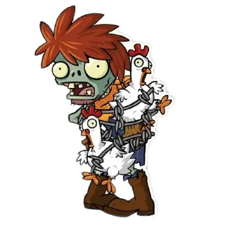 🐓 emoji Растения против зомби 2 зомби Telegram sticker 18 of 81