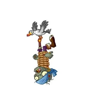 🪢 emoji Растения против зомби 2 зомби Telegram sticker 13 of 81