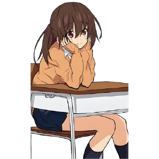 🤔 emoji Томная-тян @Nyasticks Telegram sticker 23 of 41