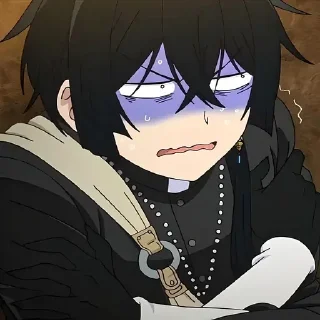 😨 emoji Мемуары ванитаса @anime_stickerr Telegram sticker 19 of 20