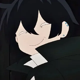 😏 emoji Мемуары ванитаса @anime_stickerr Telegram sticker 15 of 20
