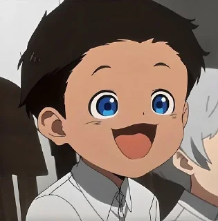 😀 emoji Обещанный неверленд @anime_sticks Telegram sticker 13 of 20