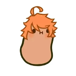 🥔 emoji ОБЕЩАННЫЙ НЕВЕРЛЕНД♡ Telegram sticker 7 of 23