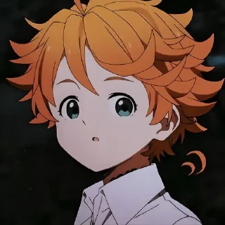 😯 emoji Обещанный неверленд @anime_sticks Telegram sticker 17 of 20
