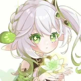 🍀 emoji `Нахида | @genshinbyevico Telegram sticker 20 of 26