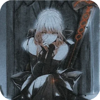 Sticker from Fate saber