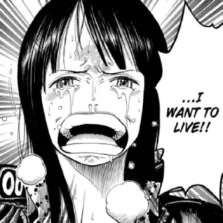 😭 emoji Nico Robin Telegram sticker 5 of 44