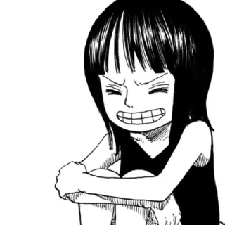 😆 emoji Nico Robin Telegram sticker 16 of 44