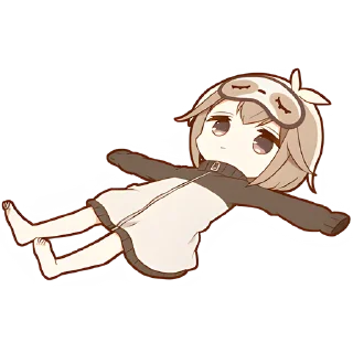 😌 emoji Ленивец-кун @Nyasticks Telegram sticker 17 of 41