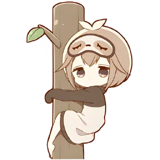 😳 emoji Ленивец-кун @Nyasticks Telegram sticker 5 of 41