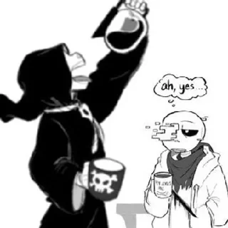 ☠️ emoji 𝖱𝖾𝖺𝗉𝖾𝗋 𝗌𝖺𝗇𝗌 🛐 Telegram sticker 14 of 35