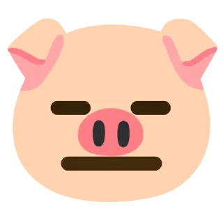 😑 emoji Свинки на кожен день Telegram sticker 24 of 120