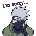 😅 emoji Hatake Kakashi Telegram sticker 12 of 25
