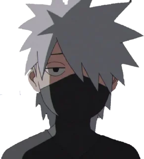 😕 emoji Hatake Kakashi Telegram sticker 9 of 21
