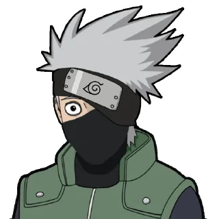 😯 emoji Hatake Kakashi Telegram sticker 8 of 25