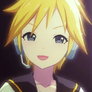 🌟 emoji Kagamine Len/<3 Telegram sticker 15 of 33