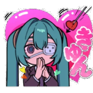 💘 emoji Мониторинг Том 2 (DECO*27) @AbbiStik Telegram sticker 23 of 25