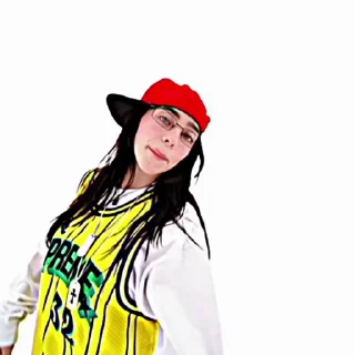 👏 emoji Billie Eilish by @jele_lerun Telegram sticker 5 of 31