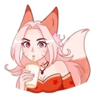 🥤 emoji Госпожа Аи Telegram sticker 15 of 19