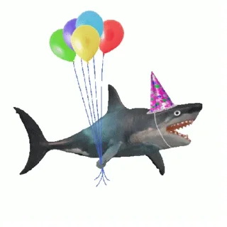 🥳 emoji акулыши и друзя Telegram sticker 7 of 33