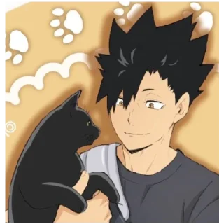 🐾 emoji Куроо Тетсуро Telegram sticker 11 of 11