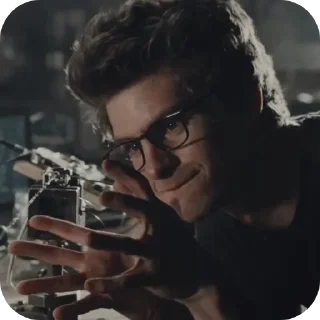 👓 emoji Эндрю Гарфилд Telegram sticker 8 of 36