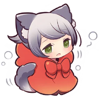 😒 emoji Маленькая волчица @Nyasticks Telegram sticker 20 of 41