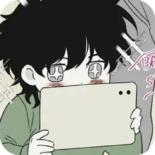 📖 emoji Плакса👶🍵💋 Telegram sticker 9 of 76