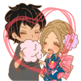 ❣ emoji Girls couple in love pt 1&2 :: @neofni Telegram sticker 5 of 80