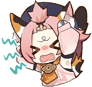 😫 emoji Genshin impact ! @lucifella Telegram sticker 14 of 120