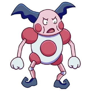 🤨 emoji Mr. Mime by @rudchenkocustom Telegram sticker 15 of 36