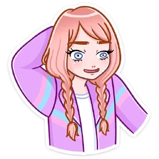 😅 emoji Эмили :: @stickroom Telegram sticker 6 of 48