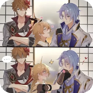 👄 emoji Тарталья и Итер Telegram sticker 16 of 19