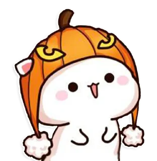 🧡 emoji all @mochipeachcats stickers, Halloween Telegram sticker 22 of 26