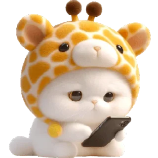 😞 emoji Пушистый жираф @Nyasticks Telegram sticker 9 of 35