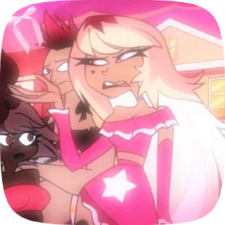 🎀 emoji БОЛЬШЕ ⇨ @CLOOBHUB ВЕРОСИКА АДСКИЙ БОСС HELLUVA ТГ Telegram sticker 24 of 111
