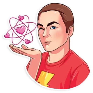😘 emoji Sheldon Telegram sticker 2 of 20