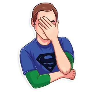 🤦‍♂️ emoji Sheldon Telegram sticker 12 of 20