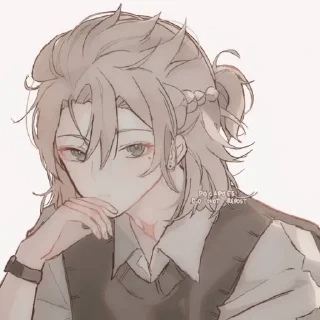 😊 emoji Альбедо альбом Telegram sticker 7 of 50