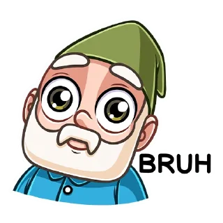 😕 emoji Деда Гном (@TgSticker) Telegram sticker 19 of 48