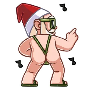 💃 emoji Гном Мороз (@TgSticker) Telegram sticker 8 of 48