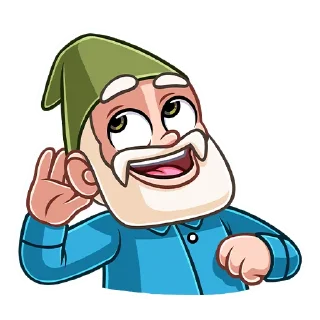 🙉 emoji Деда Гном (@TgSticker) Telegram sticker 18 of 48