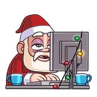 😩 emoji Гном Мороз (@TgSticker) Telegram sticker 12 of 48