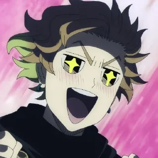 🤩 emoji Чёрный клевер by @stikeru7777 Telegram sticker 17 of 21